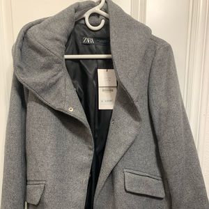 Gray coat from Zara